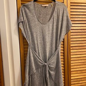 T-shirt dress with sarong tie